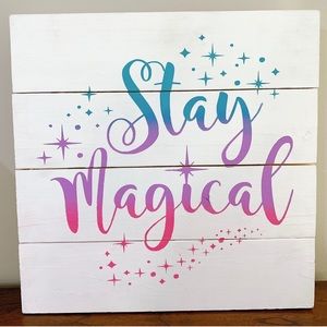 🦄✨ Wood Artisan Painted Sign